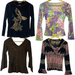 Vintage Y2K Long Sleeve Tops Collection