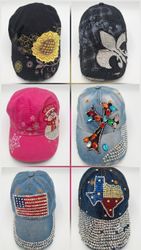 Women's & Unisex vintage and  Y2K Embellished Caps..