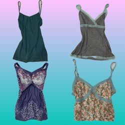 Top Cami in Pizzo Sirencore Cobalto Y2K (RS-106)