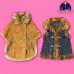 Y2k Fur outwear Afghan coats
