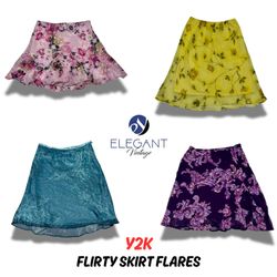 Y2K Flirty Skirts Flares  - EV0319