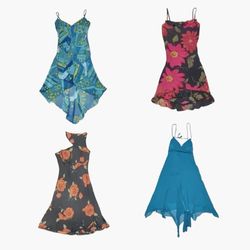 Abiti Y2K Aqua Romance
