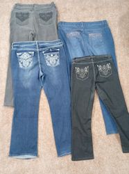 Y2K Embellished Jeans-EM-03-20pcs