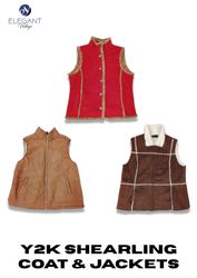 Y2K Sleeveless Shearling Vest - EV2296