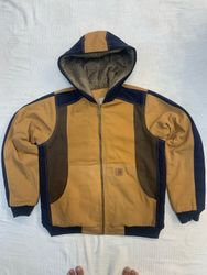 Upcycled Carhartt Patchwork hoodie (Dc-09-114)