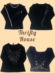 Y2K Black Vintage Streetwear(TH/795)