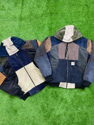 Upcycled Carhartt coudery hoodie jacket