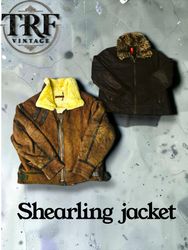 YW-213 shearling and suede jacket