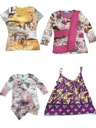 Y2K Printed Boho Tops Mix