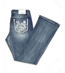 Y2K Vintage Embroidery Jeans | Embellished Denim M..