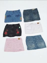 Vintage Y2K Denim Mini Skirt Lot(VM-108)