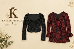 vintage full sleeve mash top