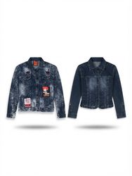 (FV-2501) Y2K Button Up Shirt Style Denim Coat/Jac..