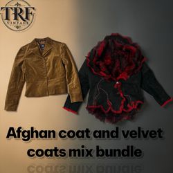 Afghan coat and velvet coat mix bundle#205
