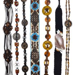 Vintage Beaded and Shell Western Belts