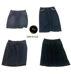 Women’s Vintage Denim Maxi Skirt – Classic Y2K Fas..