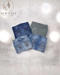 AV 1507 Y2K Embroidered Mini Skirt