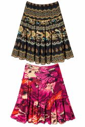 Women's Printed and Solid Maxi Skirts