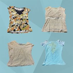 y2K Lace and Printed Blouses