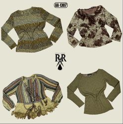 Y2K Earthy Tone Mix Full Sleeve tops (AA-1307)