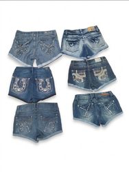 Y2K McBling & Western Vibe Denim Shorts - Mix Lot
..