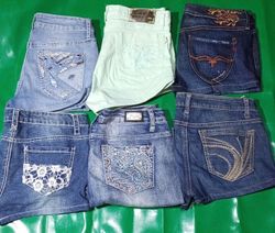 EARL JEANS AND OTHER MIX BRANDS MINI SHORTS (C 448..