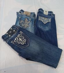 CR11997 Vintage Miss Me Flare and Straight-Leg Jea..