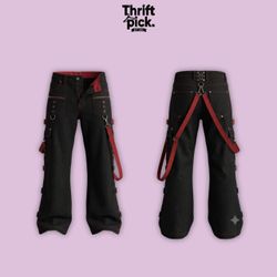 Y2K Embellished Flared Jeans