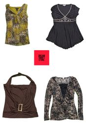 DESIGNER BRAND'S INCLUDED GRUNGE TOPS