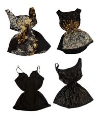 Y2K Schwarze Bestickte Trim Cami Tops-ST-204