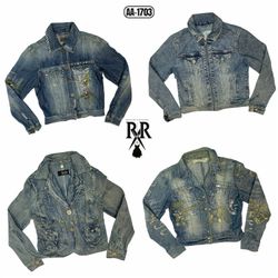 Veste en jean pour femmes Y2K (AA-1703)
