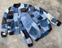 Upcycled Denim Patchwork Vercity Jacket