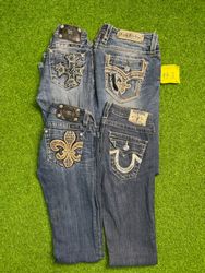 y2k womans jeans  miss mee rockrevival and true re..