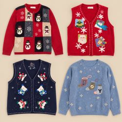 Y2k Mix Christmas Sweaters