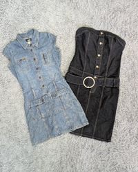 ***Y2K Denim Dresses – Retro 2000s Fashion Mix