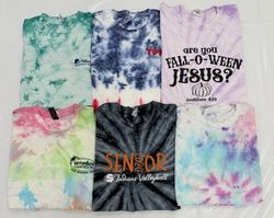 Tie and dye T-shirts