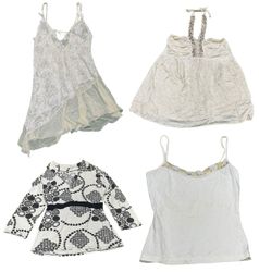 Y2K Sheer Layers & Colour Tops Mix