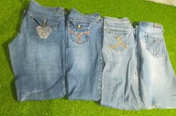 VIGOSS ET AUTRES MARQUES MIXTES JEANS ÉVASÉS ET BO..