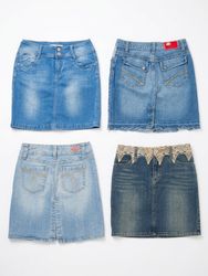 Wholesale Vintage Y2K Mix Wash Denim Skirt Bundle(..