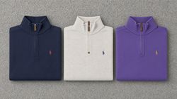CRZV00010 Vintage Polo Ralph Lauren 1/4 Quarter Zi..