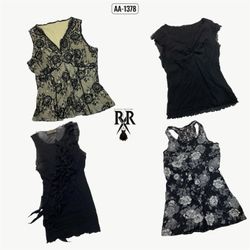 Y2k Black Rave Mix Tops (AA-1378)