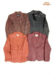 💥 RV4470 Leather Faux Blazer Jackets