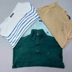 Ralph Lauren Sweaters – Cable Knit, 1/4 Zip, Round..