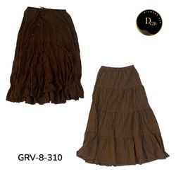 2. Women’s High Waist Cotton Skirt – Premium Retro..