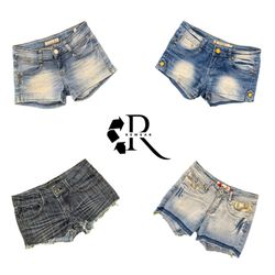 Short de mezclilla único Y2K para mujer RW-2690
