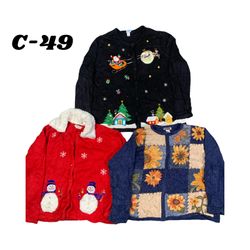 Wholesale Vintage Christmas Sweaters Bundle | 10pc..