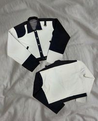 Upcycled Contrast Cotton Crop Jacket