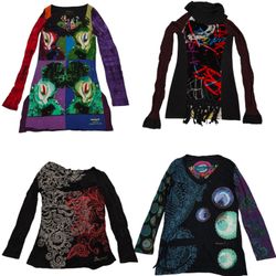 Desigual Women’s Colourful Long Sleeve Tops”