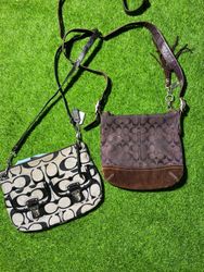Coach Monogram Canvas Small Handbags
