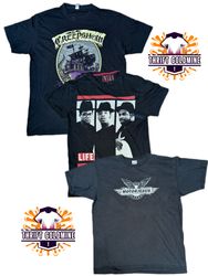 Vintage Graphic Printed T-Shirts | Band Tees | Mus..
